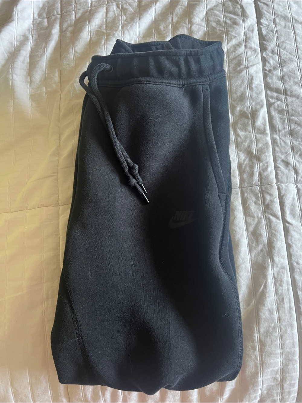 All black Nike tech pants Size M